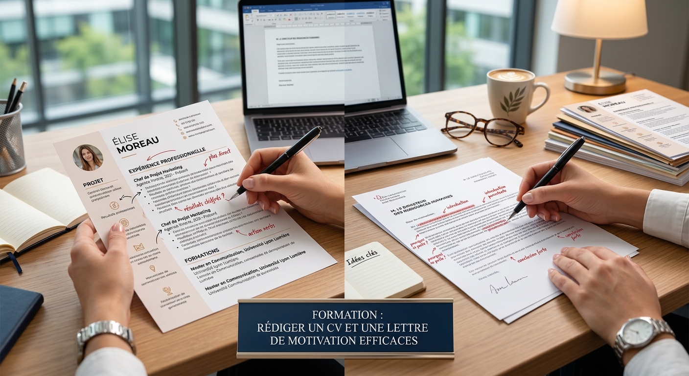 Rédiger un CV et une lettre de motivation efficaces